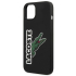 iPhone 15 Lacoste Crocodil silicone hoesje - zwart